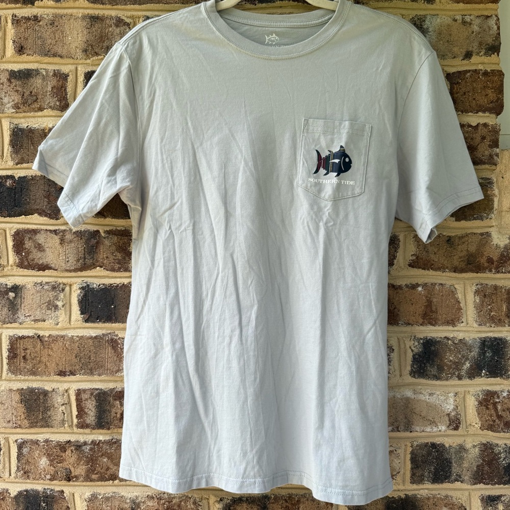 Southern Tide Light Grey Short Sleeve Tee